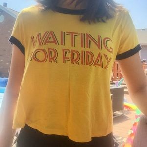 “Waiting For Friday” yellow shirt